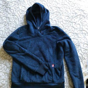 North Face Fleece Hoodie with Buttons